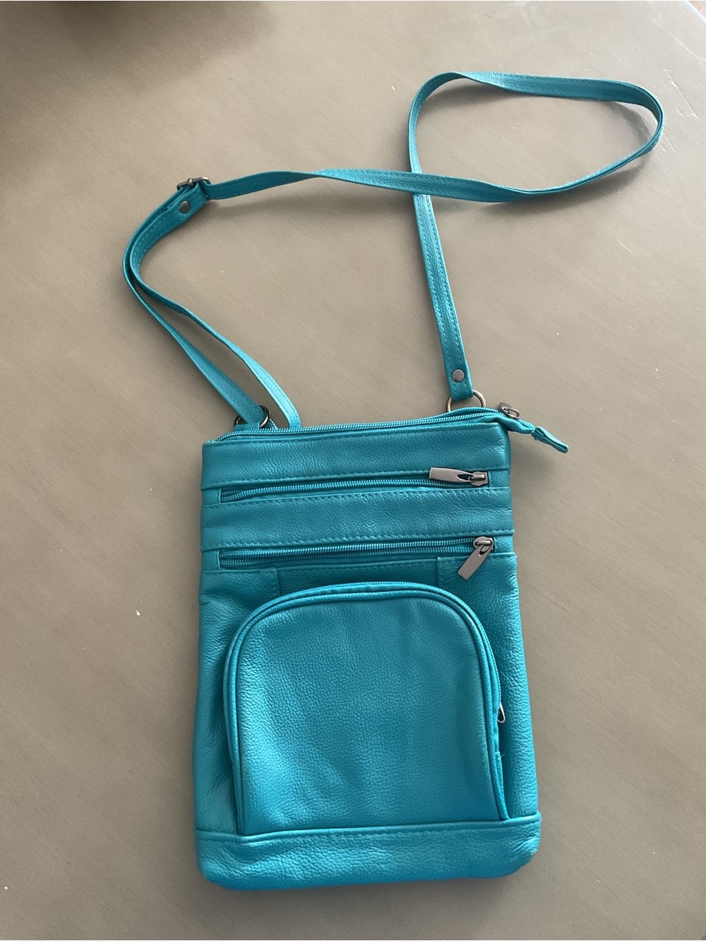 Blue Crossbody Shoulder Bag - Sleek Everyday Carry